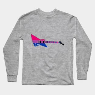 Bisexual Pride Electric Guitar Long Sleeve T-Shirt